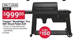 Ace Hardware Traeger Woodridge Pro WiFi Wood Pellet Grill offer