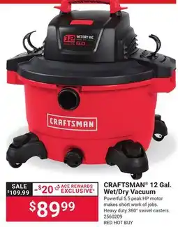 Ace Hardware CRAFTSMAN 12 Gal. Wet/Dry Vacuum offer