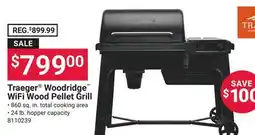 Ace Hardware Traeger Woodridge WiFi Wood Pellet Grill offer