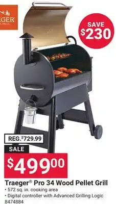 Ace Hardware Traeger Pro 34 Wood Pellet Grill offer