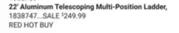 Ace Hardware 22' Aluminum Telescoping Multi-Position Ladder offer