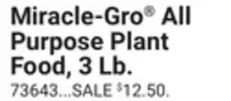 Ace Hardware Miracle-Gro All Purpose Plant Food, 3 Lb offer