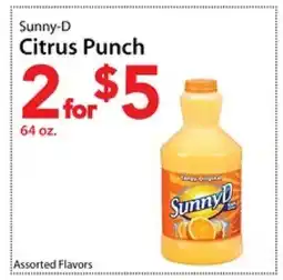 Three Guys from Brooklyn Sunny-D Citrus Punch offer