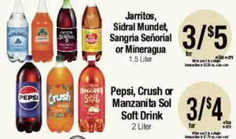 Big Saver Foods Pepsi, Crush or Manzanita Sol Soft Drink offer