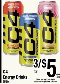 Big Saver Foods C4 Energy Drinks offer