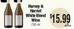 Big Saver Foods Harvey & Harriet White Blend Wine offer