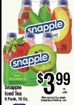 Big Saver Foods Snapple Iced Tea offer