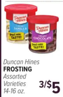 Cermak Fresh Market Duncan Hines FROSTING offer