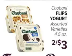 Cermak Fresh Market Chobani FLIPS YOGURT offer