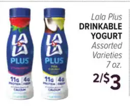 Cermak Fresh Market Lala Plus DRINKABLE YOGURT offer