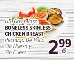 Cermak Fresh Market U.S. Gov't Insp. BONELESS SKINLESS CHICKEN BREAST offer