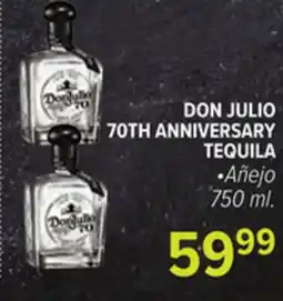Cermak Fresh Market DON JULIO 70TH ANNIVERSARY TEQUILA offer