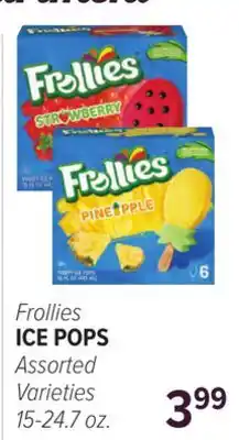 Cermak Fresh Market Frollies ICE POPS offer