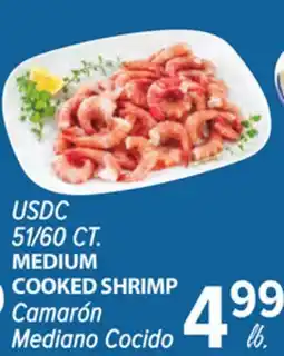 Cermak Fresh Market USDC 51/60 CT. MEDIUM COOKED SHRIMP offer