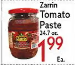 World Fresh Market Zarrin Tomato Paste offer