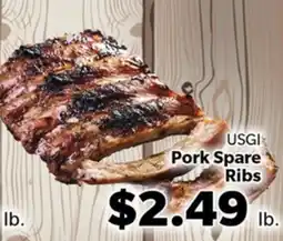Living Fresh Market USGI Pork Spare Ribs offer