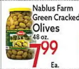 World Fresh Market Nablus Farm Green Cracked Olives offer