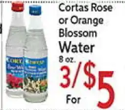 World Fresh Market Cortas Rose or Orange Blossom Water offer