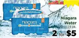 Living Fresh Market Niagara Water offer