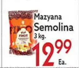 World Fresh Market Mazyana Semolina offer