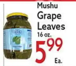 World Fresh Market Mushu Grape Leaves offer