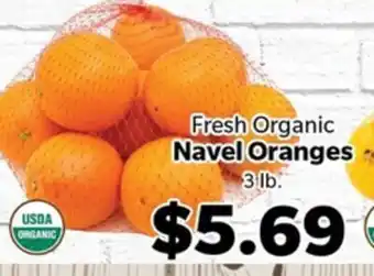 Living Fresh Market Fresh Organic Navel Oranges offer