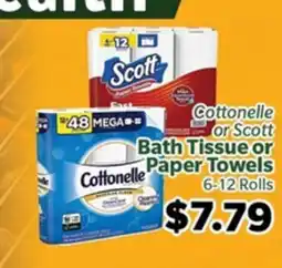 Living Fresh Market Bath Tissue or Paper Towels offer