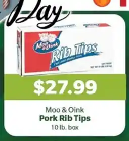 Living Fresh Market Moo & Oink Pork Rib Tips offer