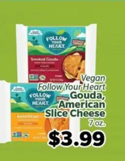 Living Fresh Market Follow Your Heart Gouda, American Slice Cheese offer