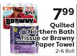 Rich's Fresh Market Quilted Northern Bathissue or Brawny Paper Towel offer