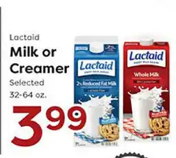 Rich's Fresh Market Lactaid Milk or Creamer offer