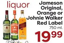 Rich's Fresh Market Jameson Original, Orange or Johnie Walker Red Label offer