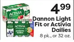 Rich's Fresh Market Dannon Light Fit or Activia Dailies offer
