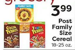 Rich's Fresh Market Post Family Size Cereal offer