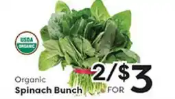Rich's Fresh Market Organic Spinach Bunch offer