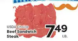 Rich's Fresh Market USDA Choice Beef Sandwich Steak offer