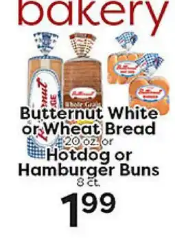 Rich's Fresh Market Butternut White or Wheat Bread or Hotdog or Hamburger Buns offer