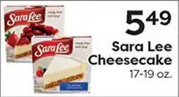 Rich's Fresh Market Sara Lee Cheesecake offer