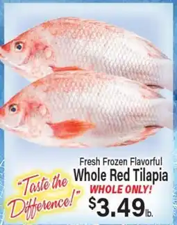 Angelo Caputo's Fresh Market Fresh Frozen Flavorful Whole Red Tilapia offer