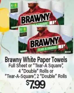Angelo Caputo's Fresh Market Brawny White Paper Towels offer