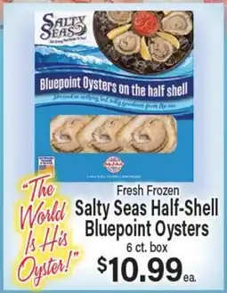 Angelo Caputo's Fresh Market Fresh Frozen Salty Seas Half-Shell Bluepoint Oysters offer