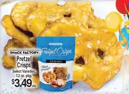 Angelo Caputo's Fresh Market SNACK FACTORY Pretzel Crisps offer