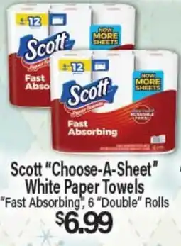 Angelo Caputo's Fresh Market Scott Choose-A-Sheet White Paper Towels offer