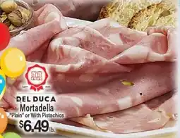 Angelo Caputo's Fresh Market DEL DUCA Mortadella offer