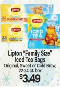 Angelo Caputo's Fresh Market Lipton Family Size Iced Tea Bags offer