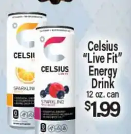 Angelo Caputo's Fresh Market Celsius Live Fit Energy Drink offer