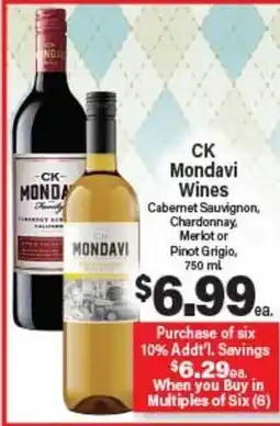 Angelo Caputo's Fresh Market CK Mondavi Wines offer