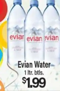 Angelo Caputo's Fresh Market Evian Water offer