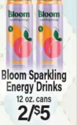 Angelo Caputo's Fresh Market Bloom Sparkling Energy Drinks offer