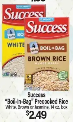 Angelo Caputo's Fresh Market Success Boil-In-Bag Precooked Rice offer
